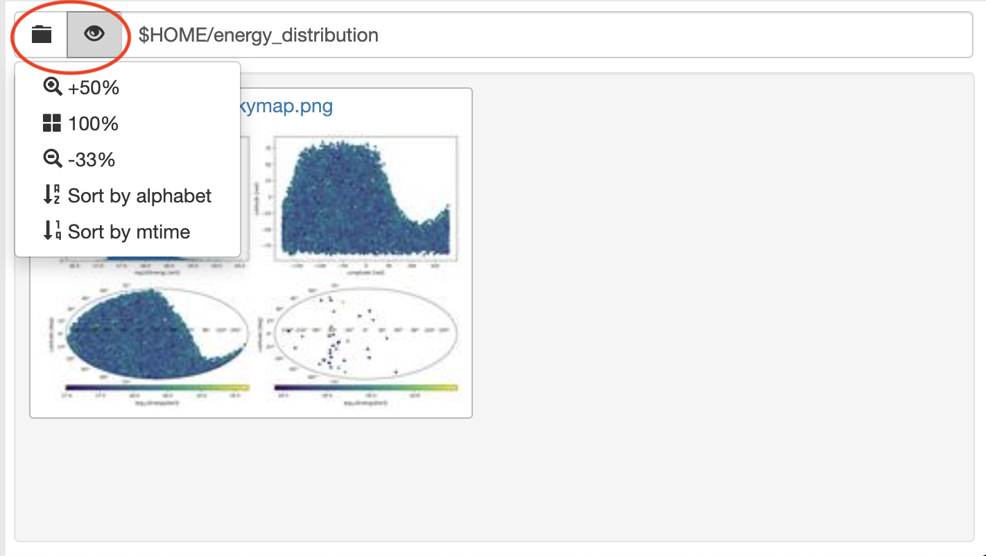 Settings for plot preview