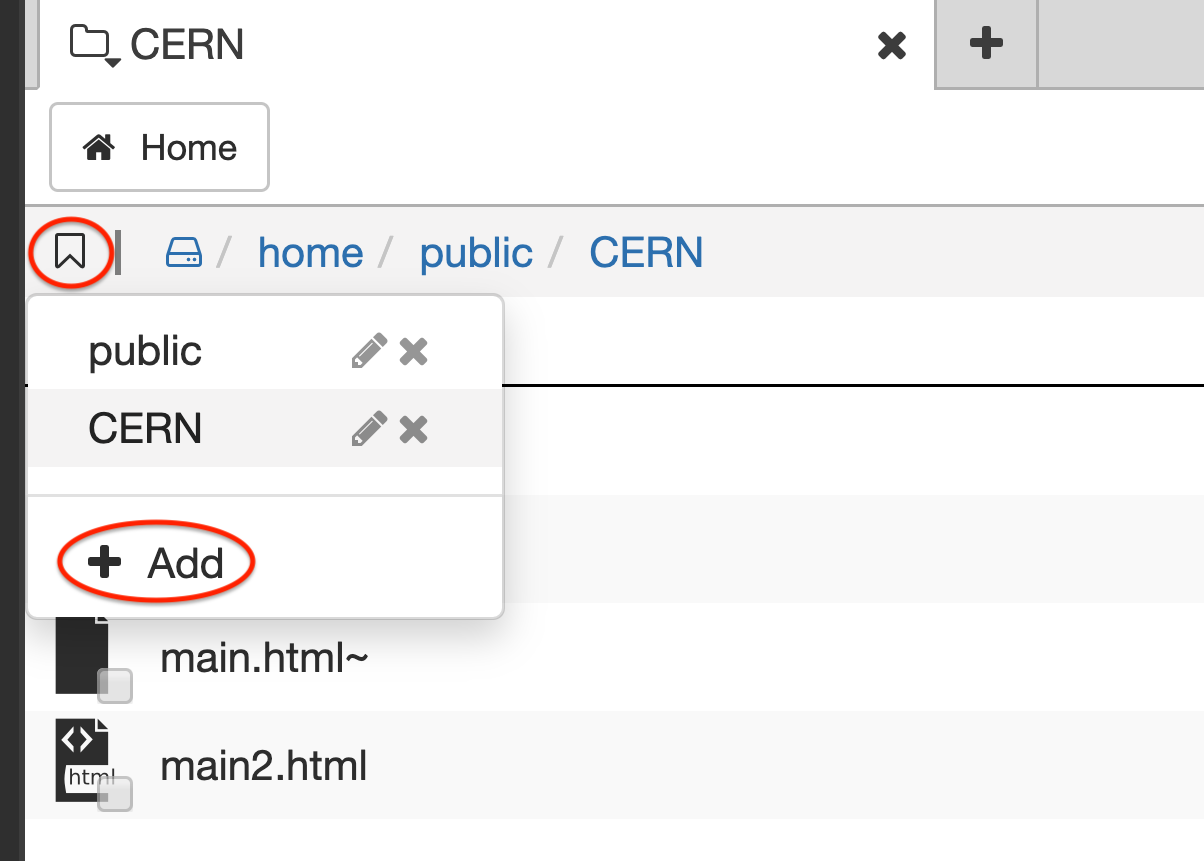 Bookmark your most used directories